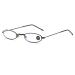Light anti-blue lighting glasses made of metal with a small frame in wholesale for men and women simple and portable reading glasses of middle-aged and older people (color: black frame size: 4.0 4.00 Black frame