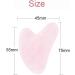 AMZFUK Gua Sha Face Treatment - Rose Quartz Heart Shape Massage Tool for Eye Swelling & Skin Tightening - Buy Online on GoSupps.com