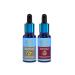 Blue Nectar Dark Circles Under Eye Serum with Plant Based Niacinamide from Potato (1Fl Oz) Paired with Manjistha Vitamin C Face Serum for Anti Wrinkle & Skin Firming (1FlOz)