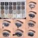 Polet Smokey Eyeshadow Palette | 24 Matte & Glittery Shades | Long-lasting Waterproof Colors | Perfect for Smoky Eyes - Set 1 (Black Grey Silver - Buy Online on GoSupps.com