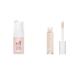 e.l.f. Poreless Face Primer. Makeup Primer For A Flawless Smooth Canvas Gives Makeup Lasting Power Infused With Tea Tree & Cosmetics Hydrating Satin Camo Concealer - Fair Rose 0.203 Fluid Ounces