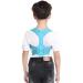 Shoulder & Lumbar Support Belt Breathable Posture Corrector for Kids Comfortable Back Adjustable Correction Belt for Better Posture Pink Medium(Blue)