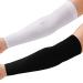 4 Pcs Line Sleeve Line Cover Adult Breathable and Elastic Line Sleeve Soft Arm Covers Comfortable Long Upper Arm Compression Sleeves Line Arm Nursing Sleeve for Women Men Kids, White and Black