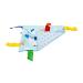 Baby Sensory Crinkle & Teething Square Lovey Toy 8X8 - Airplanes Design - Buy Online on GoSupps.com
