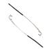 Munani glasses arm leg glasses substitute glasses arm glasses glasses replacement accessories 1 pair of metal glasses hinge substitute 1-hole-edged glasses repair-parts kit glasses bracket gold
