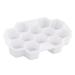 Alipis 2pcs 12 Silicone Molds Ice Molds Cocktail Ice Making Mould Refrigerator Ice Mold Ice Tray Ice Cubes 13X9 CM White