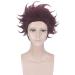 Buy Kamado Tanjirou Wig | Demon Slayer Kimetsu no Yaiba | Dark Red Heat Resistant Synthetic Hair - 30cm - Buy Online on GoSupps.com