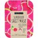 Freeman Beauty Superfood Beauty Sheet Mask Pore Clearing Watermelon Radish 1 Mask