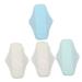 Women Menstrual Pads 4pcs Mesh Cloth Napkin Reusable Charcoal Menstrual Pads Washable Napkins Washable Pads Convenient Feminine Napkin Convenient Pad Pads for Women