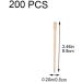200PC Wooden Wax Applicator Sticks for Eyebrow Lip & Nose Hair Removal - Spa Quality Smooth Skin - Buy Online on GoSupps.com