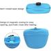 Silicone Dog Treat Pouch - Portable Puppy Training Bag for Homemade Treats - Blue - Buy Online on GoSupps.com