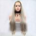 Buy SUNNYBLUEE 22 Platinum Straight Synthetic Lace Front Wig - Heat-Resistant Fiber Natural Hairline - Ideal for White Ladies - International Shipping Available - Buy Online on GoSupps.com