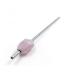Natural Rose Qaurtz Stainless Steel Straws Crystal Healing Drinking Straws Reusable and Eco Friendly - 7.87" Long with Storage Box and Cleaning Rod (Pink)