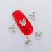 10 PCS/Bag In 3D Nail Art Rhinestone Charm On Adornment Sparkling Rhinestone Nail Supplies Silver