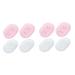 Ciieeo 8 Pcs Non-slip Silicone Soap Holder Soap Soap Dish Sink Soap Holder Fruit Straws Anti Slip Soap Case Soap Drainer Holder Bathroom Soap Rack Silicone Soap Dish Hollow Out White Tray