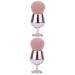 FRCOLOR 2pcs blush brush makeup brush fluffy makeup brush Foundation Brush Portable Powder Brush travel makeup foundation blush brush tool women's stereotypes fiber wool 12.25x4cmx2pcs Pinkx2pcs