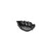Fruit TrayCeramic Leaf-Shaped Western Plate Kitchen Tableware Irregular Dessert Plate Household Fruit Storage Plate Kitchenware (Color : Black)