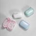 Cute Multicolor Portable Mini Contact Lens Case - Pink Smiling Cat Gift Set | White Color - Perfect for Travel & Gifts - Buy Online on GoSupps.com