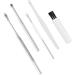 6Pcs Stainless Steel Earpick Set - Ear Wax Remover Tools Spoon Curette for Ear Care - Silver Color - Buy Online on GoSupps.com
