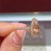 Champagne Diamond Pear Shape Rose Gold Plated Ring | Elegant CZ Engagement Wedding Ring - Buy Online on GoSupps.com