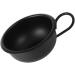2PCS Black Makeup Mixing Bowl Set - Spa & Shaving Bowl with Handle for Facial Masks & Razor Foam - 9.2cm - Buy Online on GoSupps.com