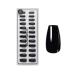 Doonails Soft Gel Press on Nails 30 Set Dark Dream Coffin Form Black Nail To stick on full cover in salon quality fake nails soft gel medium natural & comfortable fit Short-coffin Dark Dream