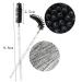 Rofitbest Disposable Crystal Eye Brush - 50pcs Black Mascara & Eyelash Applicator Sticks for Perfect Eye Makeup - Buy Online on GoSupps.com