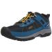 KEEN Big Kid's Targhee Sport Vented Hiking Shoe, Mykonos Blue/KEEN Yellow, 4 BK (Big Kid's) US