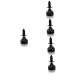 Didiseaon 5pcs string Linem Black M Women Ruler Makeup Eyebrow Drawing Eye Positioning Mapping Brow Line