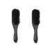 Minkissy 2 piece of nail cleaning brush for curly hair nylon bristles beard brush for men synthetic beard brush wooden handle face brush bar cleaning brush men's ridge modifying