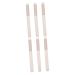minkissy 6 Pcs Lipstick Brush Concealer Brush Nose Contour Ph Lipstick Lip Exfoliator Brush Multi Purpose Cleaner Women Makeup Brush Foundation Brush Travel Make up White Wooden Handle