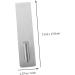 DOITOOL 4 Pcs Bathroom Door Hook Towel Hooks Hat Hooks Over The Door Towel Hook Bathroom Hanger Scarf Letter 17.8X4CMx2pcs Silverx2pcs - Buy Online on GoSupps.com