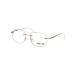 LUFF Rimless Reading Glasses for Women Blue Light Blocking Fashion Metal Computer Readers Frameless Eyeglasses Anti Eyestrain 2.0x Gold