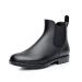 Colorxy Women's Ankle Rain Boots Waterproof Chelsea Booties Short Rain Shoes for Women 8.5 Black