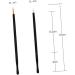 SKISUNO 100pcs Make up Kit Cosmetic Eyeliner Applicator Eye Makeup Tools Eyeliner Brush Thin Angle Soft Head 10*0.5cm As Shown - Buy Online on GoSupps.com
