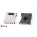 Pack of 6 uxcell SMT SMD Cell Phone TF Micro SD Memory Card Slot Holder Sockets - Buy Online on GoSupps.com