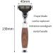 Buy Lefeda Simply Shaving Brush Set for Men - Stylish Metal Handle Hair Removal Brush Holder - 9.5x15cm Silver - International Shipping Available - Buy Online on GoSupps.com