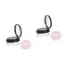 Housoutil 2pi ces Bo te Portable Avec Miroir Et ponge Rangement Pratique Pour Maquillage Pour 7*3.8cmx2pcs noirx2pcs