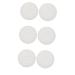 MAGICLULU 6 Pcs DIY Silicone Mold Kids Candy Bakeware Mold Chocolate Silicone Molds Ice Cube Mold Mini Baking Pans Muffin Top Pans for Baking Cupcakes Soap Fudge White Silica Gel Cake Mold 8X8X1.5CMx3pcs Whitex3pcs