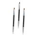 Housoutil Eyeliner Brush 3pcs Tools Conceal Applicator Head Wooden Creative Small Eye Portable Liner Brush Handheld Eyeliner