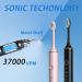 2 Pack Electric Toothbrush for Adults - 37000VPM, 3 Intensity Levels, 6 Modes - USB Rechargeable, 60 Days Charge - 2 Min Timer, 8 Brushes - Buy Online on GoSupps.com
