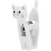 6 Pack Cat Snack Clips - Anti-Slip Strong Metal Spring Versatile Food Pocket & Document Holder - White - Buy Online on GoSupps.com