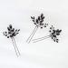Kercisbeauty Wedding Black Crystal Hair Pins - Bridal Bridesmaid Headpiece Set - Buy Online on GoSupps.com