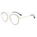 Glasses glasses glasses irregular glasses frame for women retro glasses of glasses made of metal glass replacement black and gold
