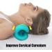 Neck Stretcher Neck Cloud - Cervical Traction Device for Neck Pain Relief and Support - Blue Neck Hump Corrector Pillow for TMJ and Cervical Spine Alignment - Buy Online on GoSupps.com