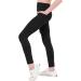 Girl's Black Athletic Leggings with Pockets - Compression Dance Tights for Yoga - Size 12 Years - Buy Online on GoSupps.com