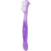 Portable False Teeth Cleaning Brush for Elderly - Denture Plaque & Dirt Removal | Ideal Gift for Home & Travel (Purple) - Buy Online on GoSupps.com