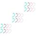Beaupretty 12 Pairs Ear Extension cable trailer coupling ear belt adjuster Headgear Belt ear extension hook mask cable hook extension of the ear rope buckle