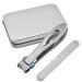 Foemey Thick Nail Clippers Set for Nails and Nails with a Wide Jaw Opening Stainless Steel Nail Pedicure Kit for Ingrown Manicure for Men and Silver