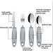 4-Piece Easy Grip Cutlery Set for Elderly, Disabled, and Those with Arthritis, Parkinson's, Tremors - Wide Handles Eating Aid - Buy Online on GoSupps.com